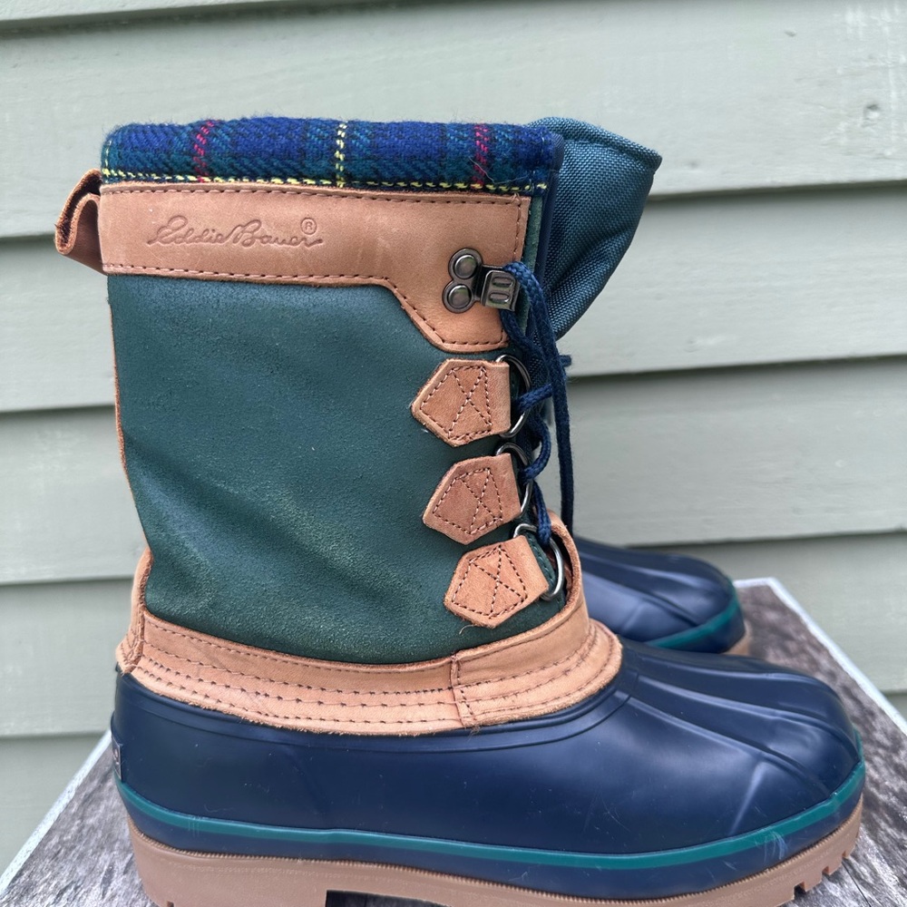 Vintage Eddie Bauer Classic Sherpa/Fleece Lined Winter Duck Boots - Picture 7 of 9